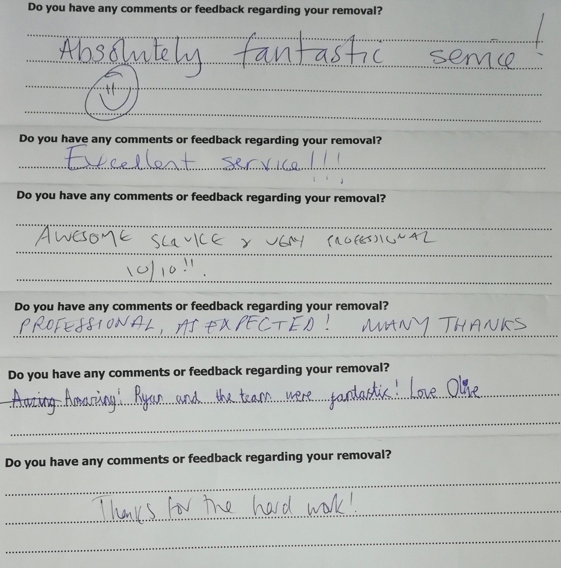 Happy customers.