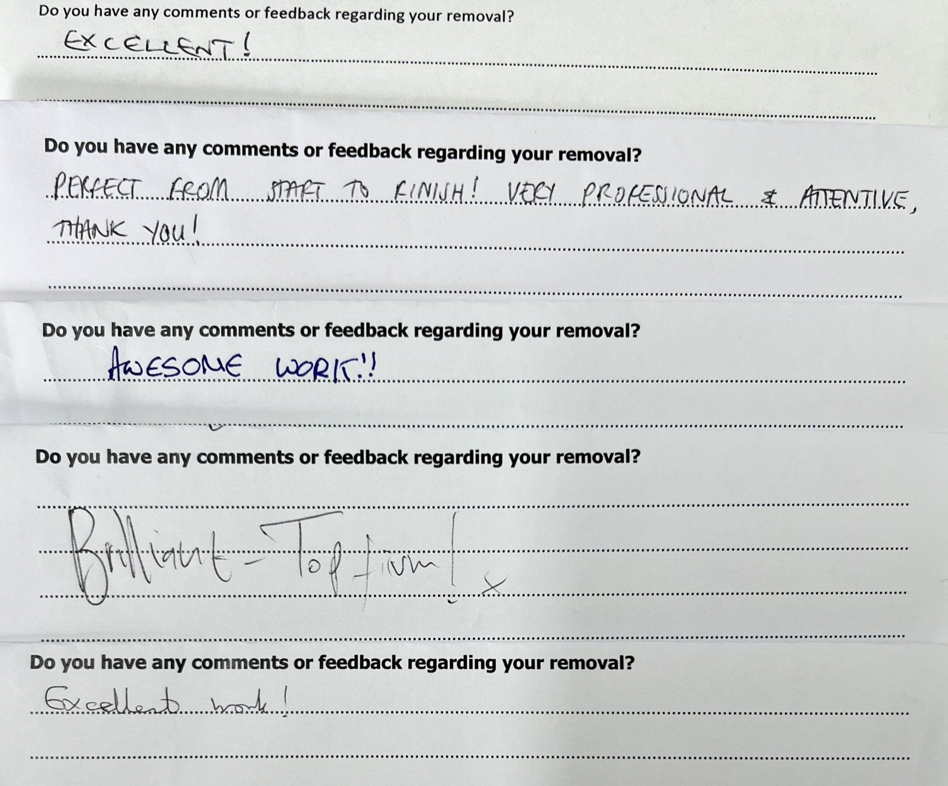 Removals Reviews