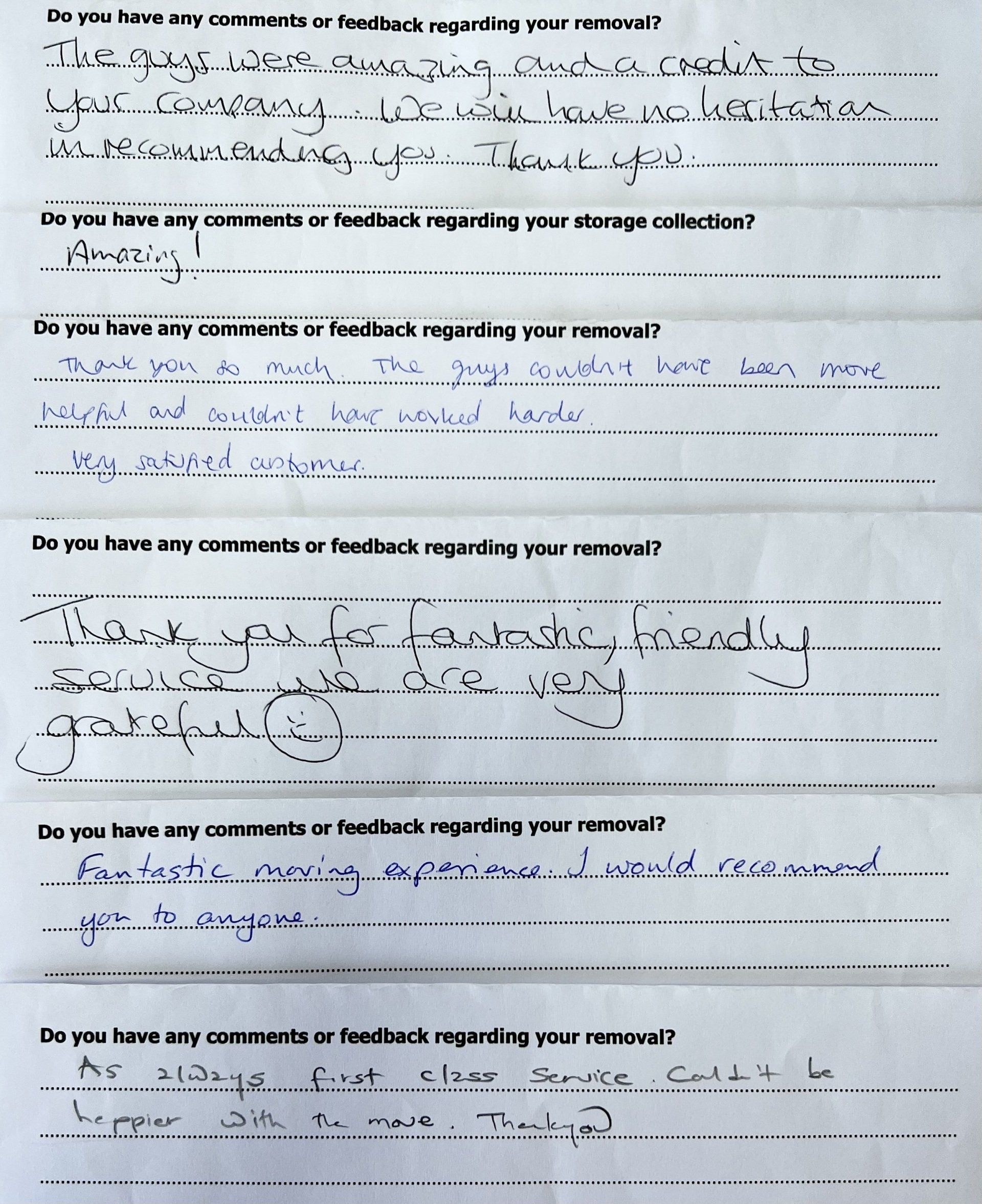 Removals Reviews