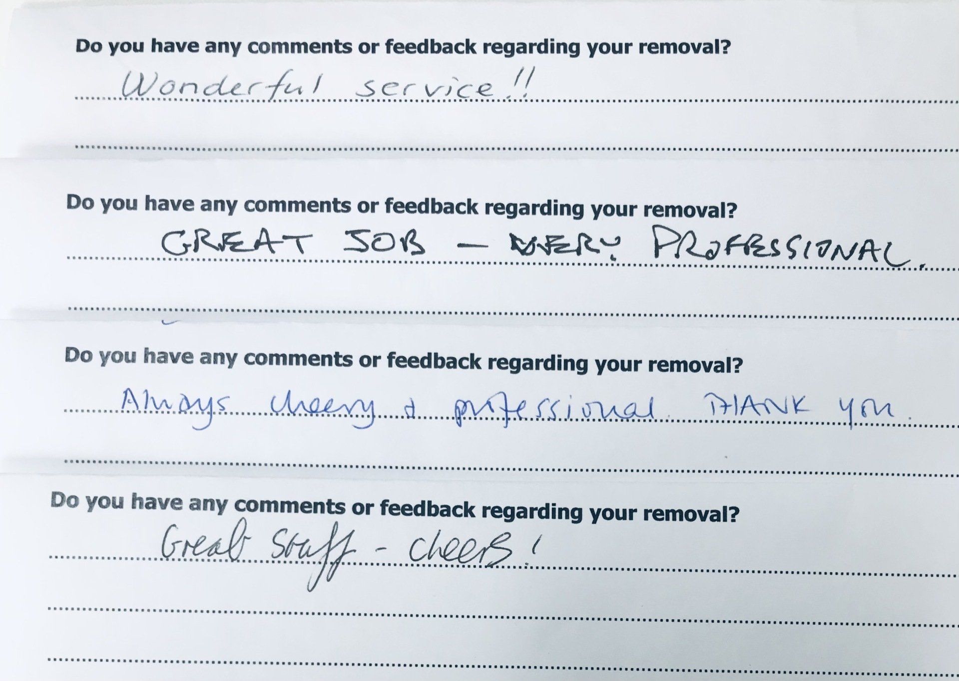 Removal Reviews