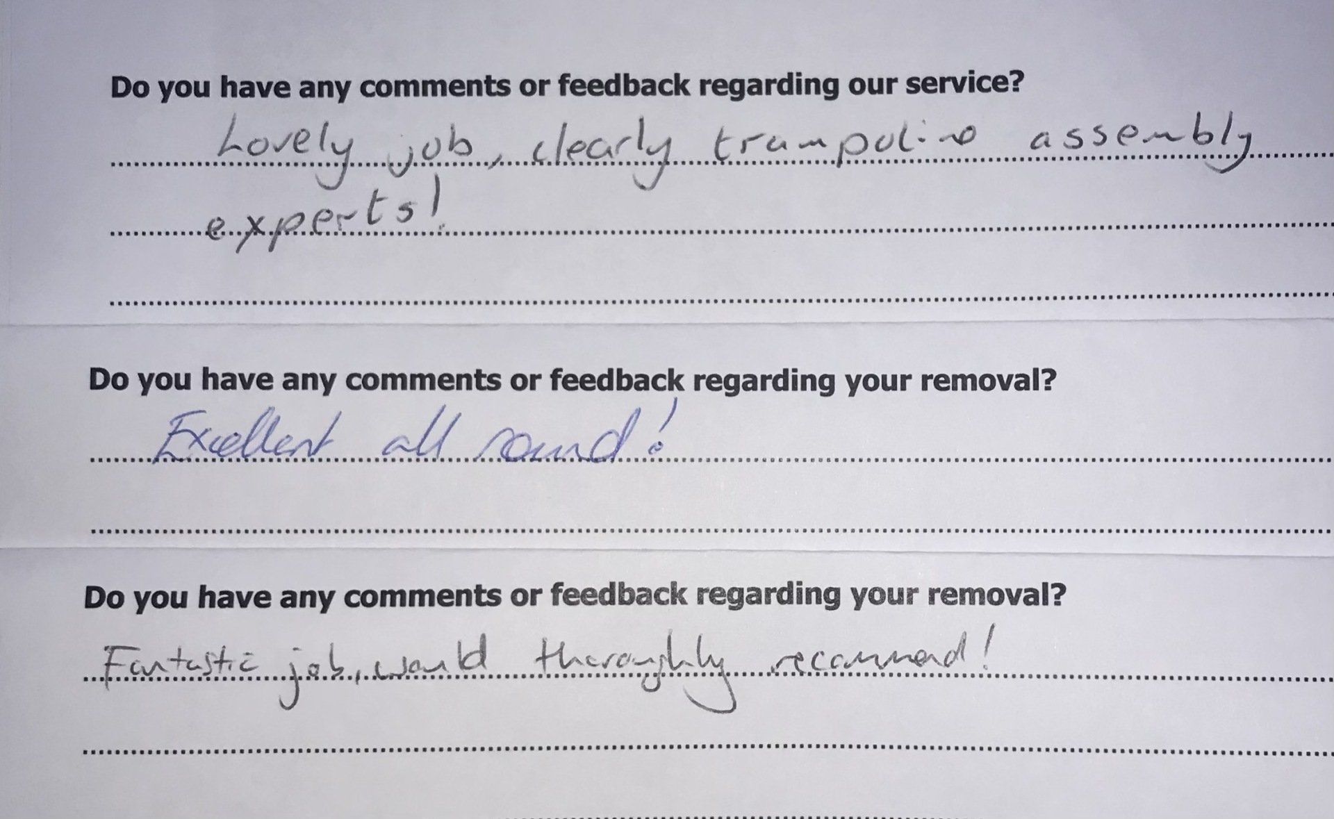Removals Reviews