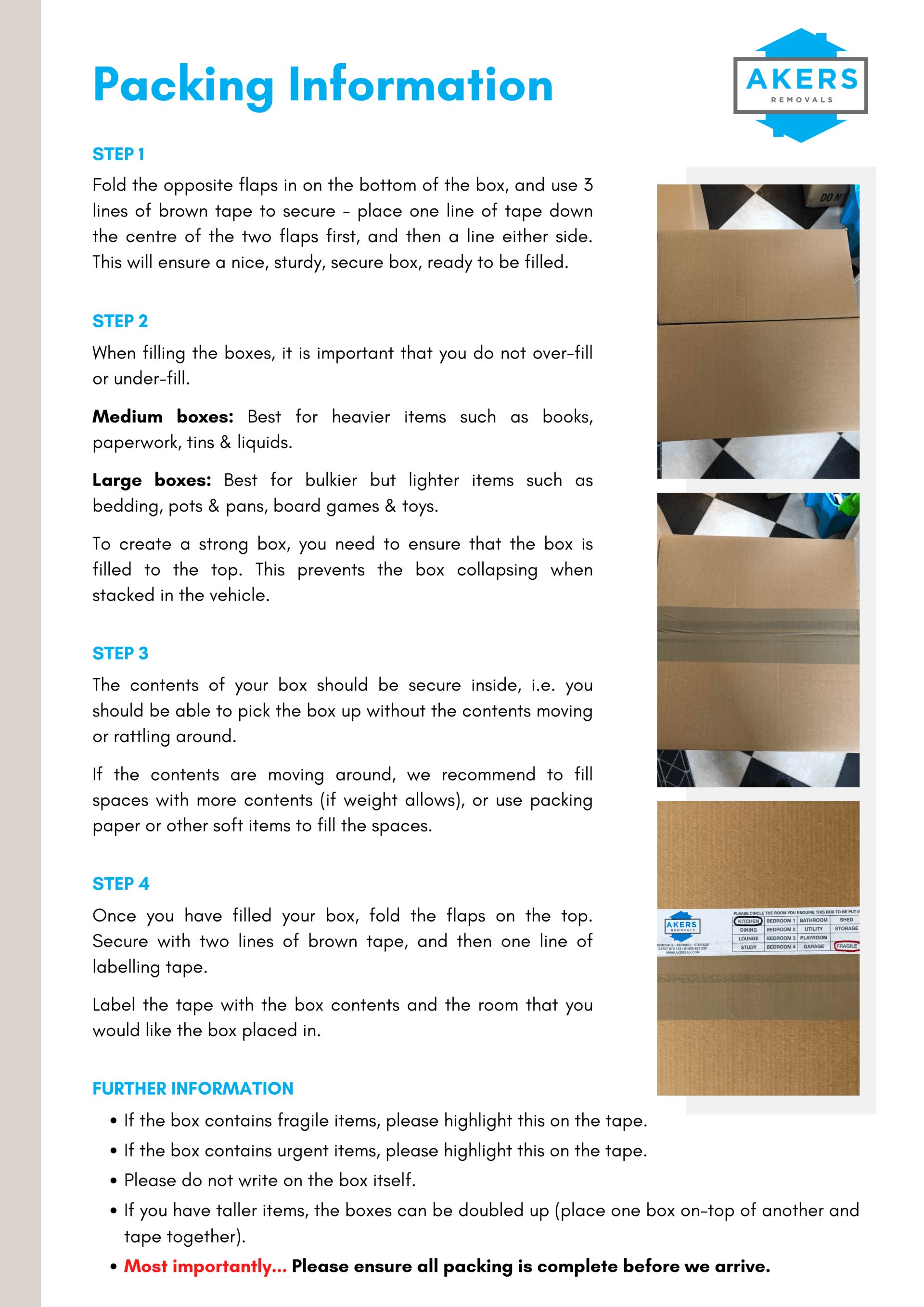 Akers packing guide Akers packing guide