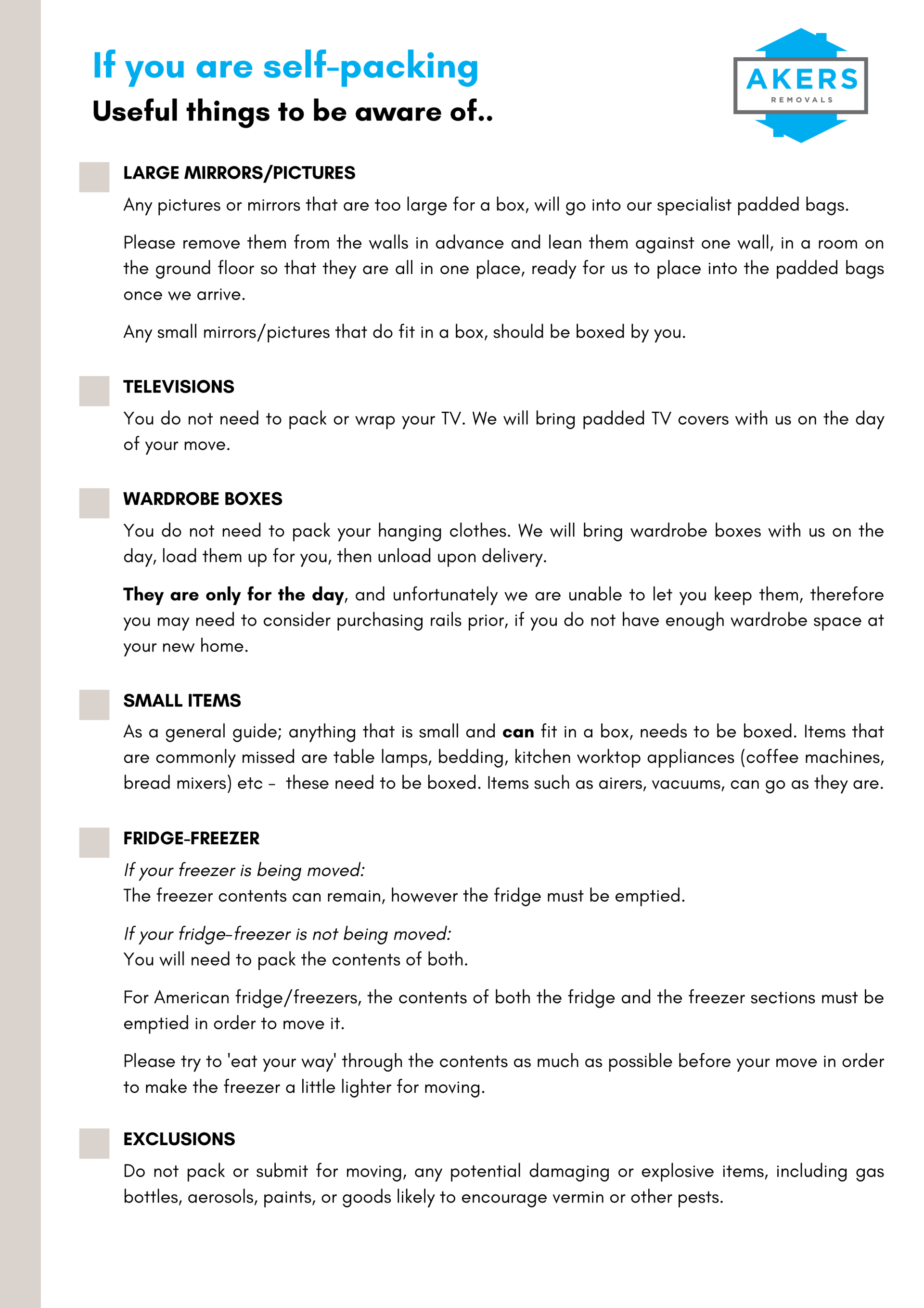 Akers packing guide Akers packing guide