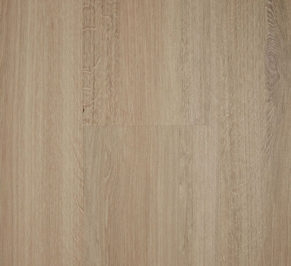 Light brown wood flooring with vertical grain pattern.