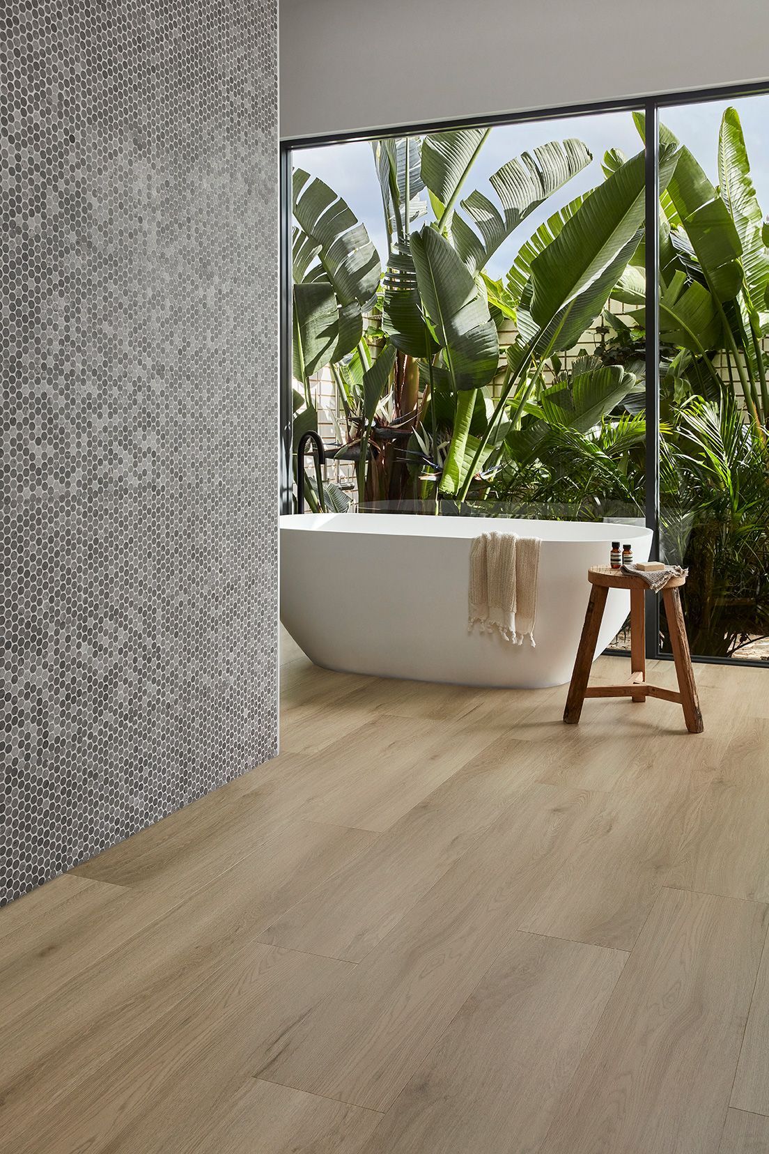 Bathroom With Hybrid Floor - Tony Di Milia Flooring 