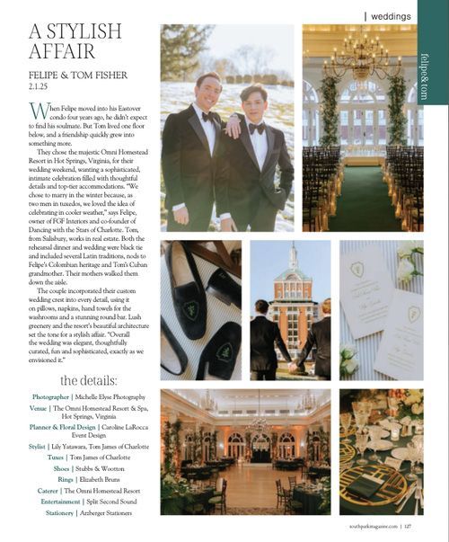 South Park Magazine Wedding Feature