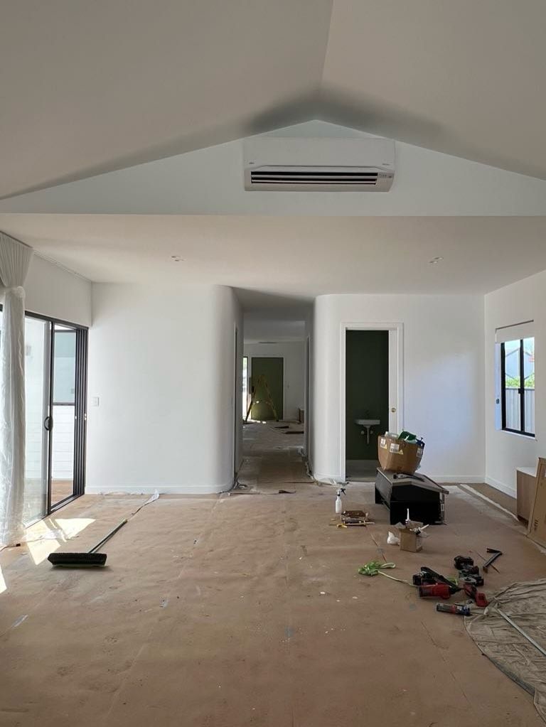 Complete plaster work with curved walls - Project in Booker Bay NSW