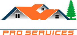 Hernandez Pro Services logo with orange and navy house roofs and a green tree above the text