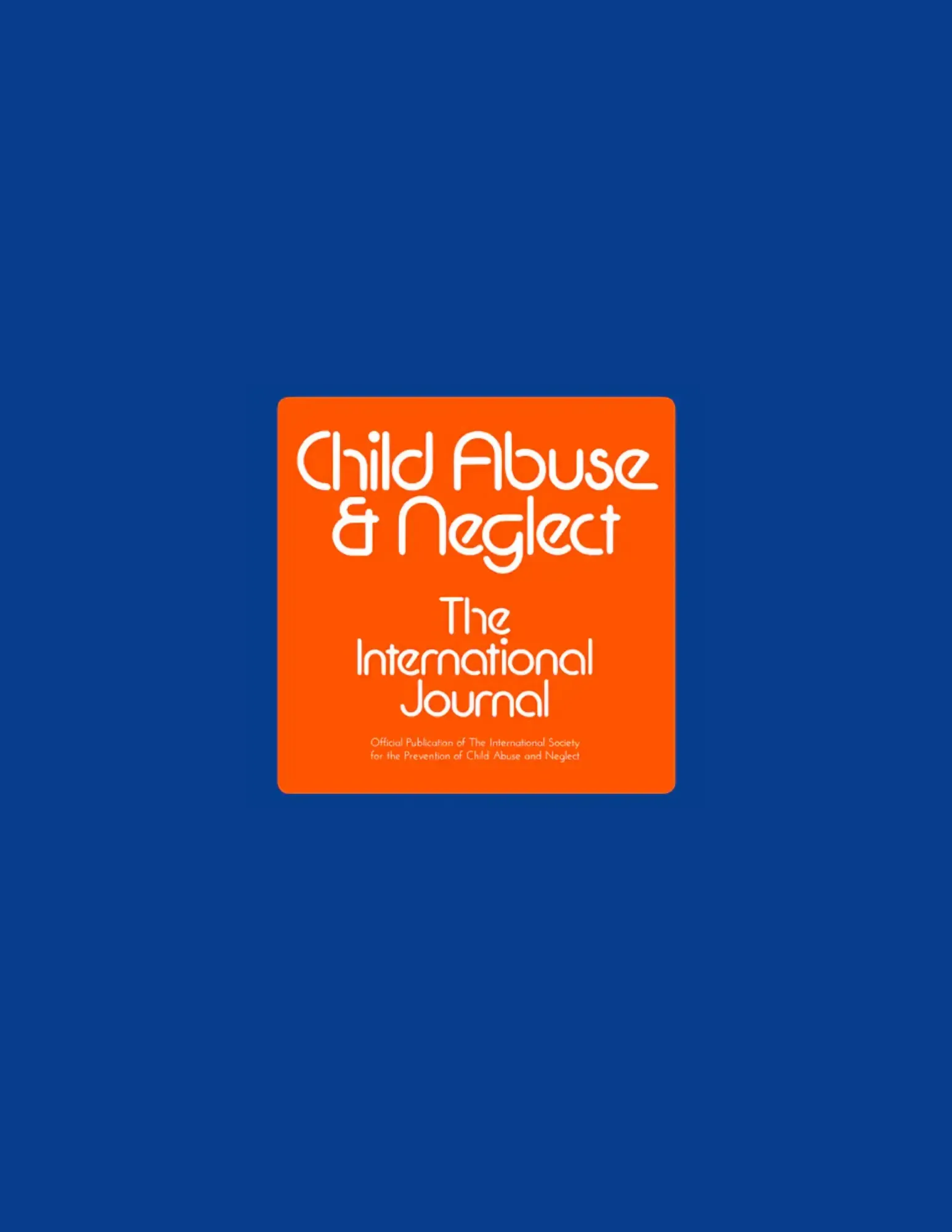 An orange square on a blue background displaying the title,
