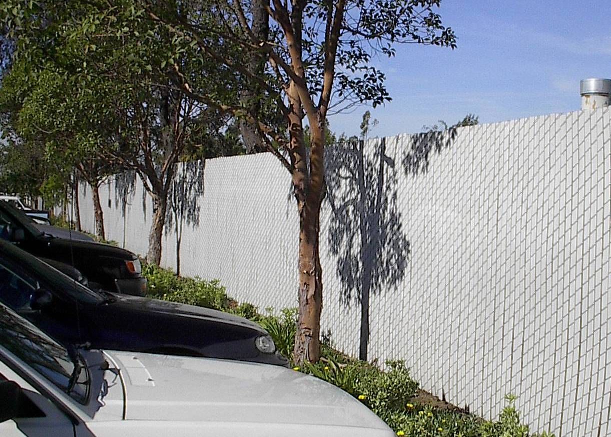 fence with white slats