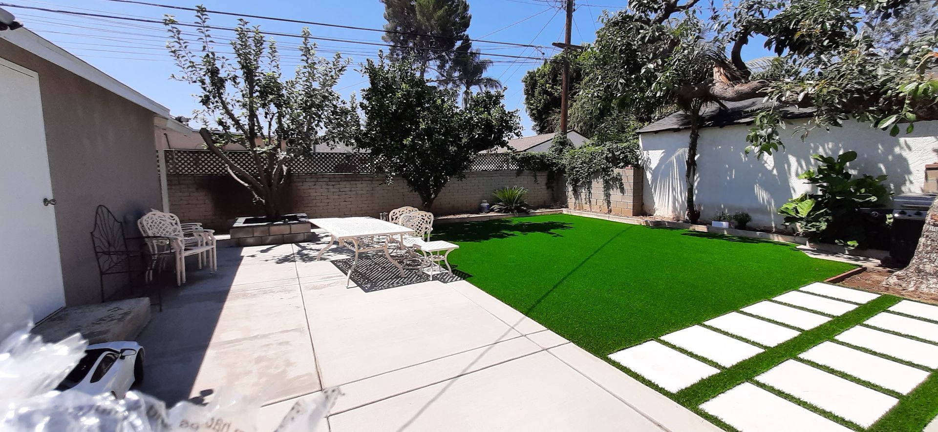 beautiful, redesigned back yard