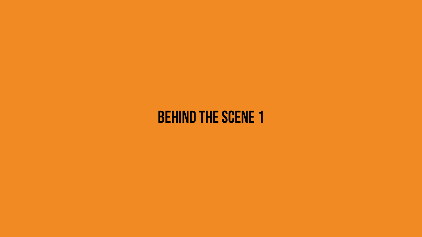 Orange background with black text: