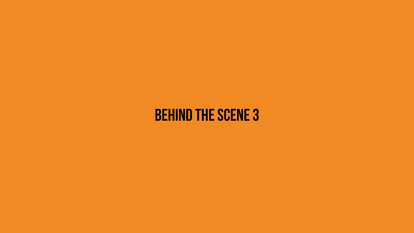 Orange background with the words