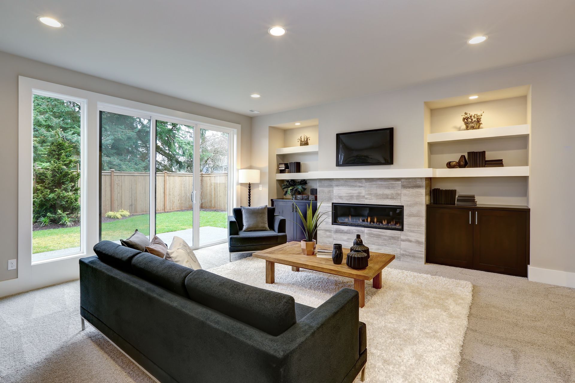 Lights in Modern Living Room