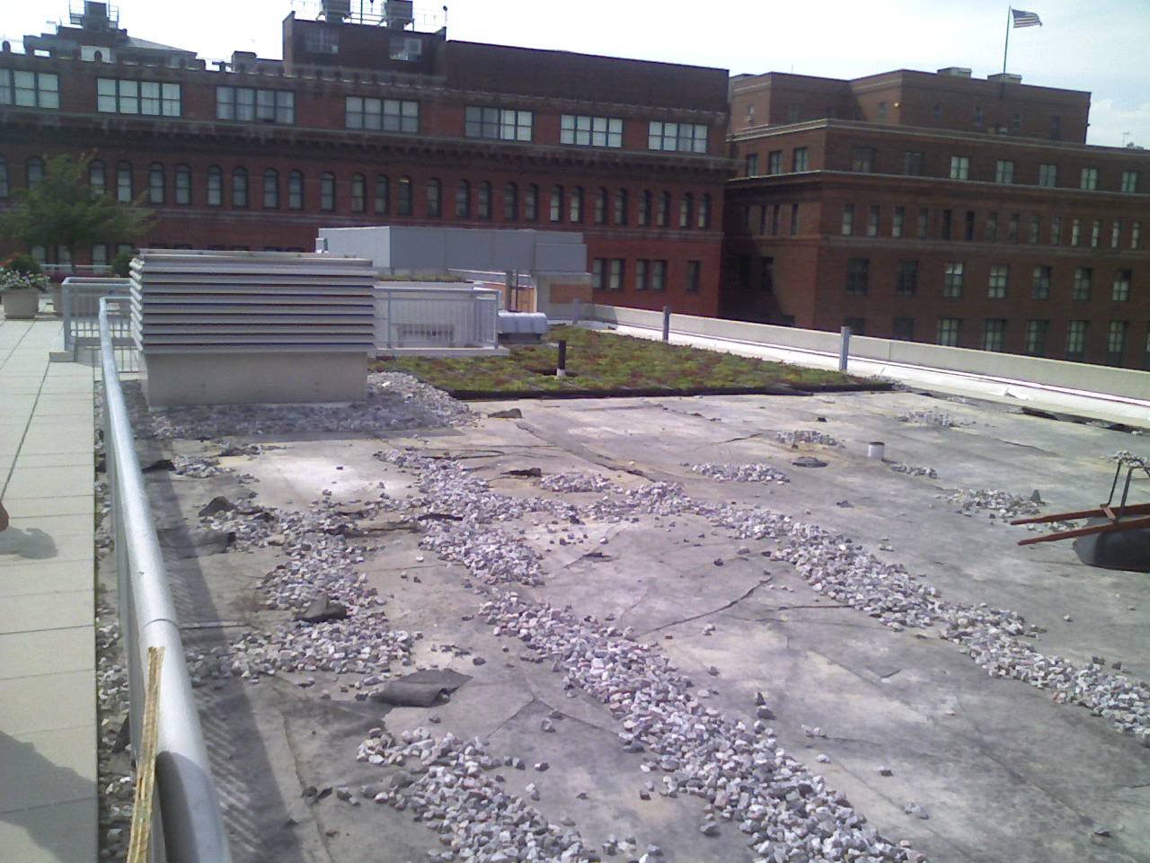 The First Green Rooftop Labyrinth in the USA