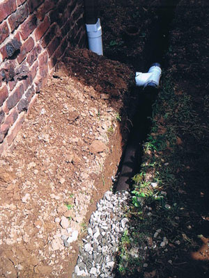 Drain work.