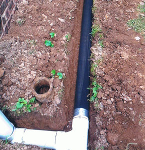 Drain work.