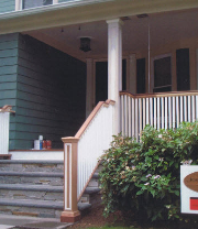 Construction of steps completed.
