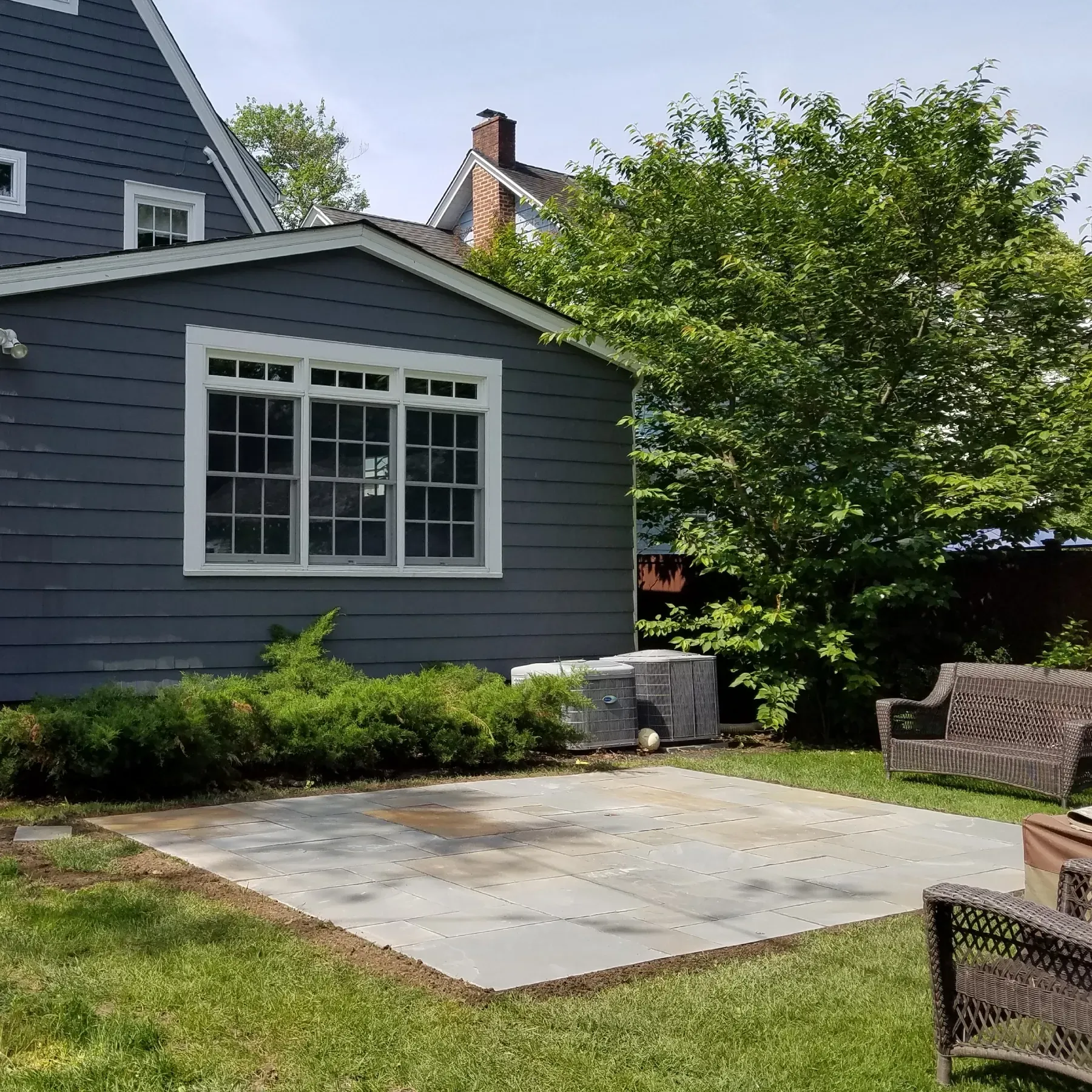 After image of concrete sidewalk by Micciche Construction.