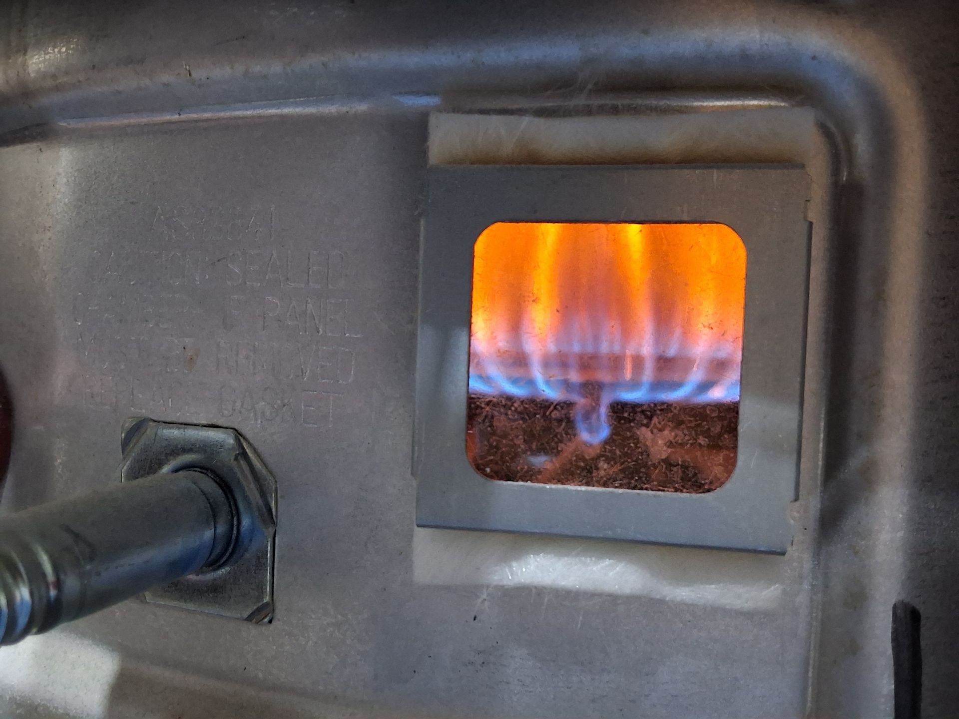 Gas line services - a gas pilot firing