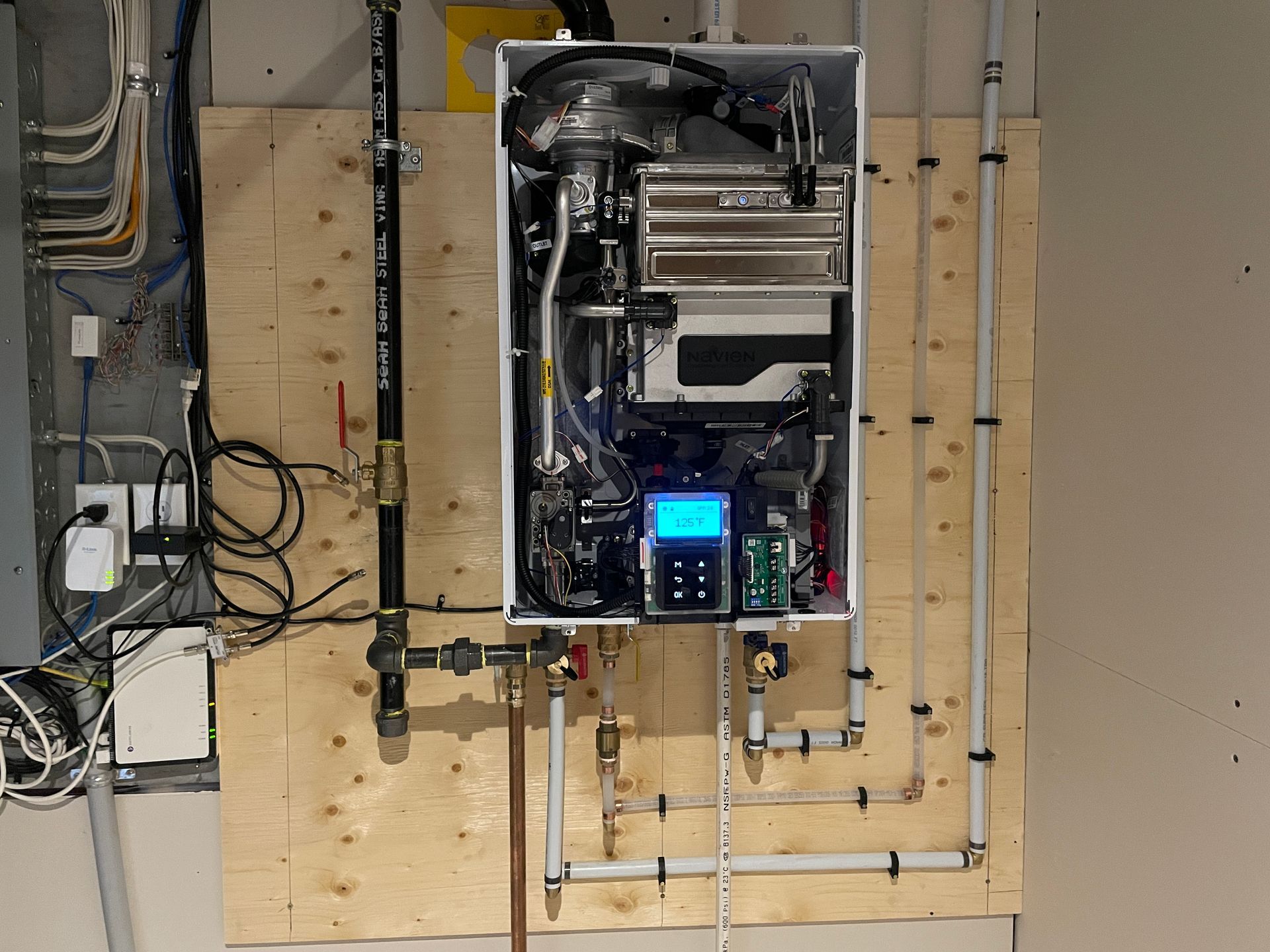 Tankless water heater in Okotoks
