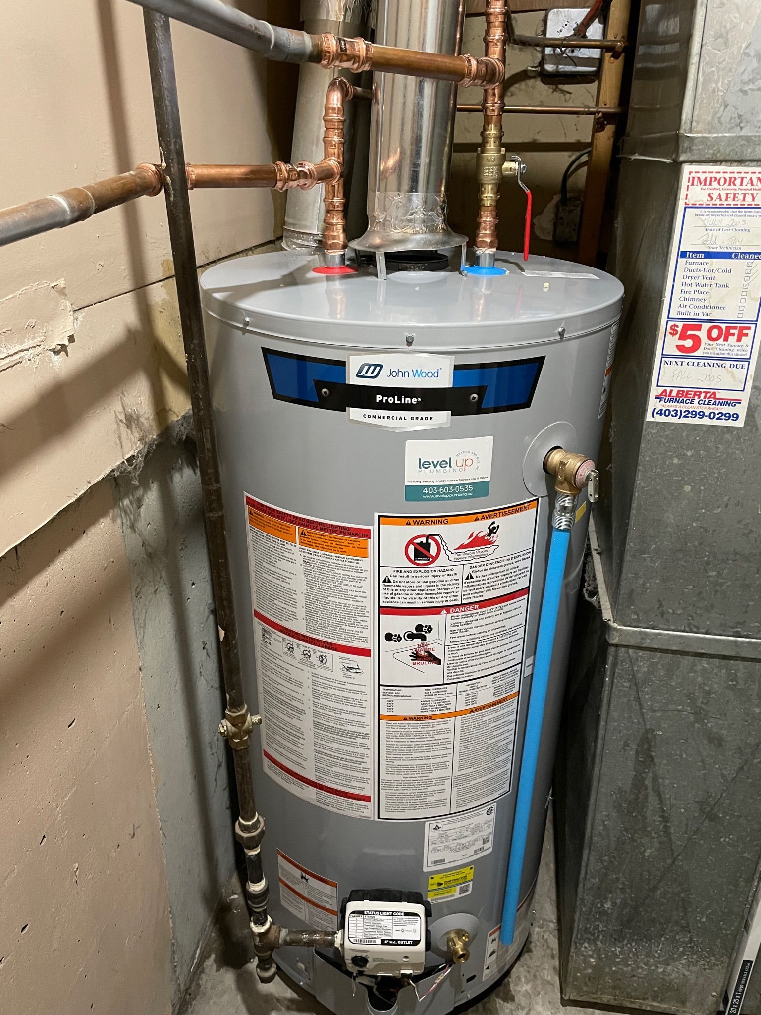 Repairs - A hot water tank
