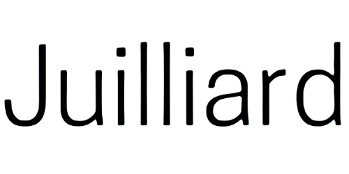 The Juilliard School logo in black text.