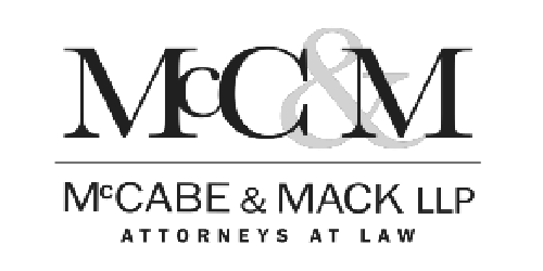 Logo for McCabe & Mack LLP Attorneys at Law. Features 