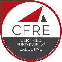 CFRE logo: Red and gray emblem with 