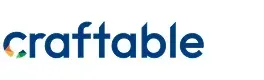 Craftable logo in blue and gold lowercase text on a white background