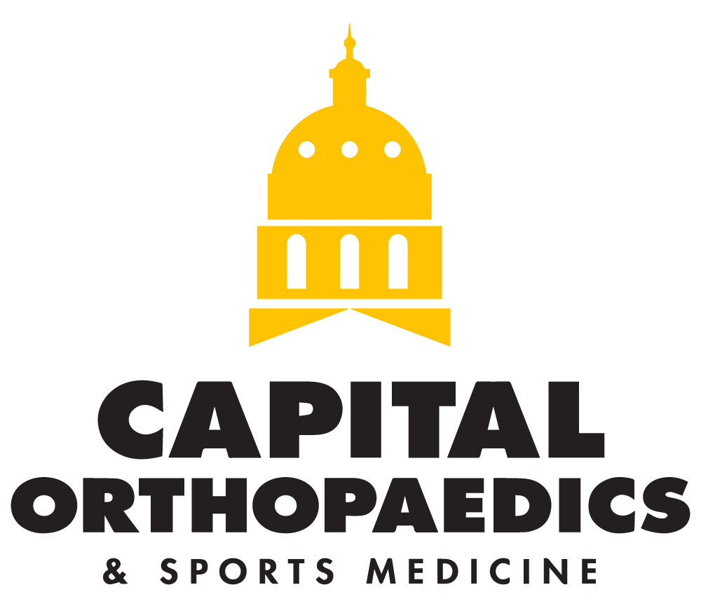 Capital Orthopaedics & Sports Medicine logo with yellow capitol dome icon