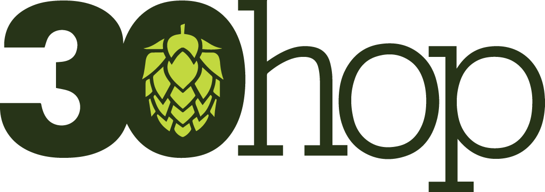 Green and black “3ohop” logo with a hop cone inside the “o”