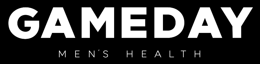 GAMEDAY Men’s Health logo in bold white text on a black background