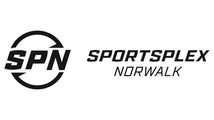SPN Sportsplex Norwalk logo in black and white