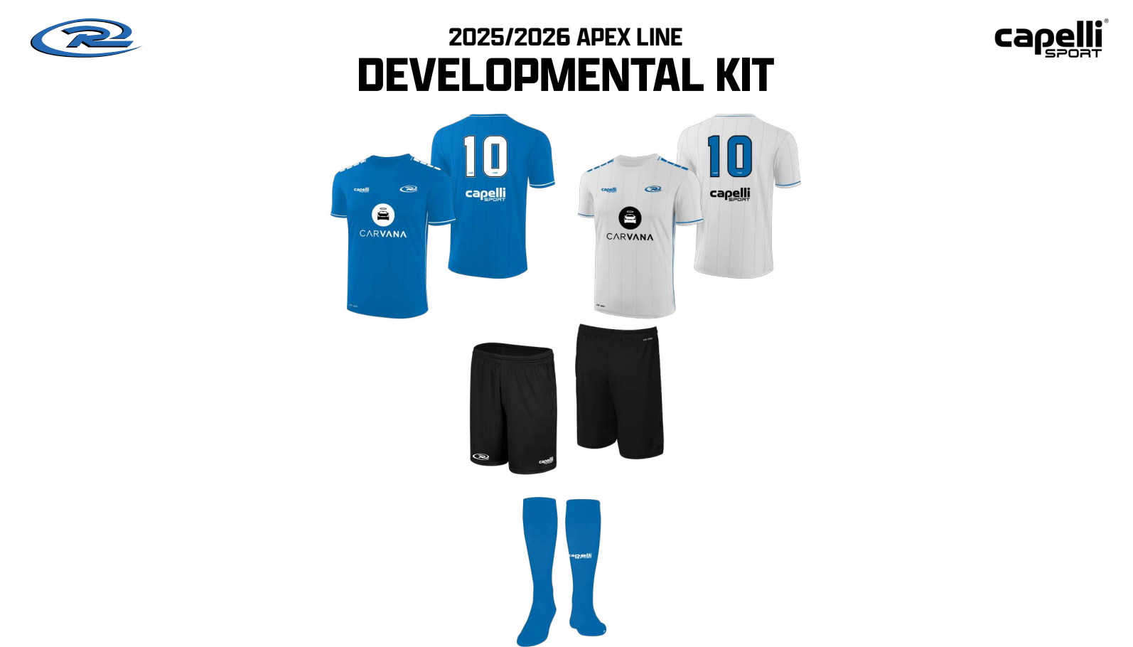 Official Iowa Rush Uniform Set Includes: