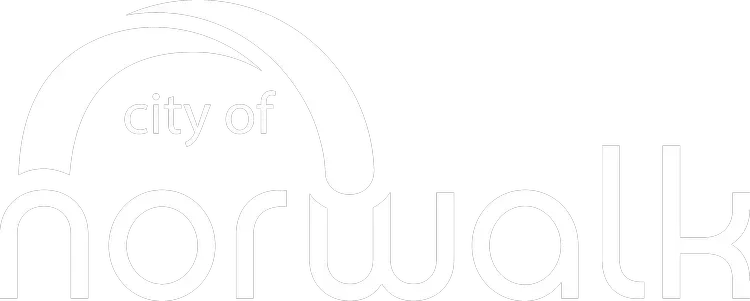 Light gray City of Norwalk logo with faint text on a white background