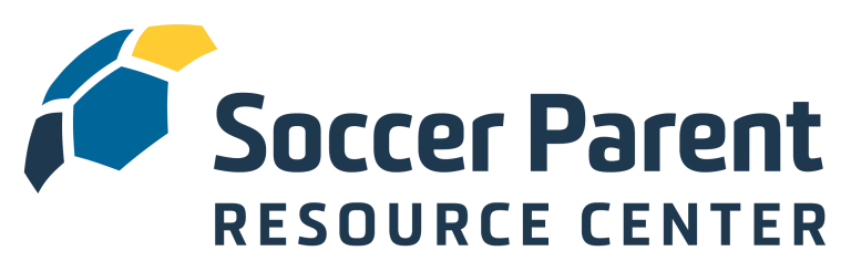 Soccer Parent Resource Center logo with blue and gold soccer ball icon and dark blue text
