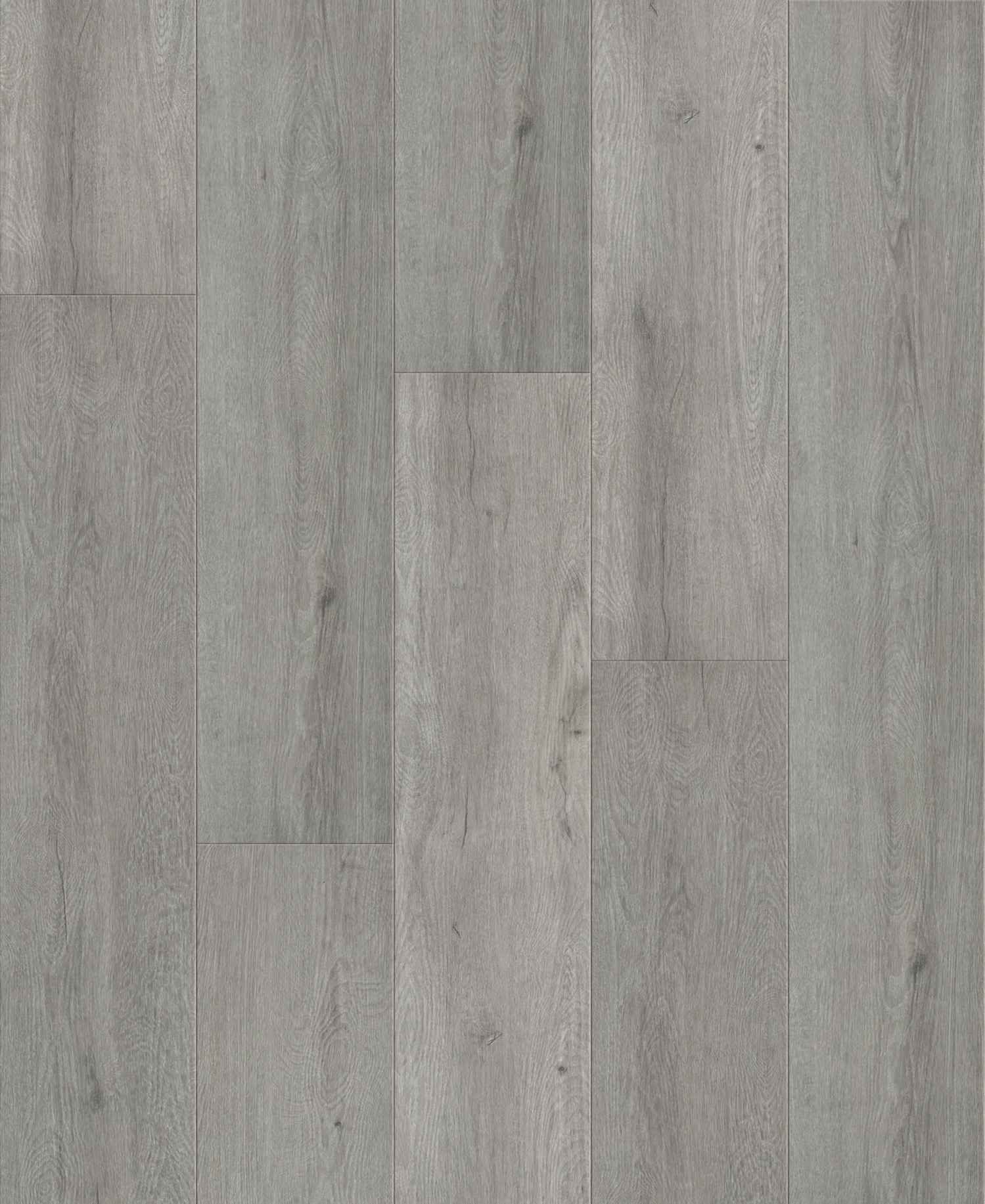 A close-up view of a grey wood floor featuring oak.