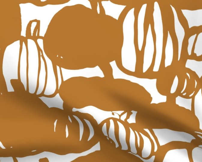 Pumpkin Mirage Fabric