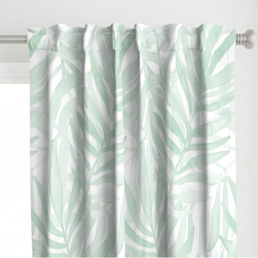 Tropical Sea Foam Curtain