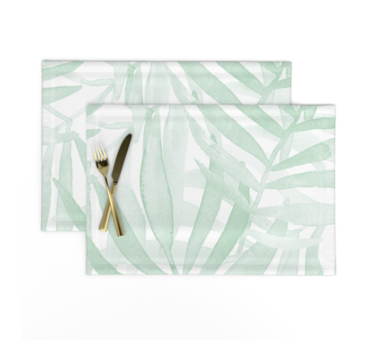 Tropical Sea Foam Placemats