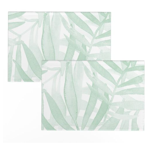 Tropical Sea Foam Placemats