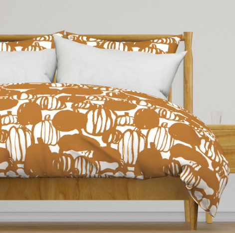 Pumpkin Mirage Duvet Cover