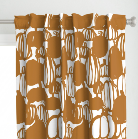 Pumpkin Mirage Curtain