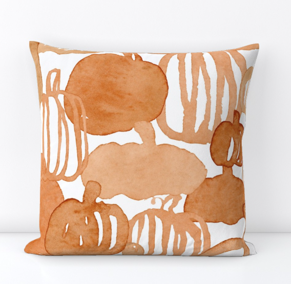 Pumpkin Patch Throw Pillow