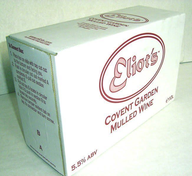 Eliot's Covent Garden mulled wine carton