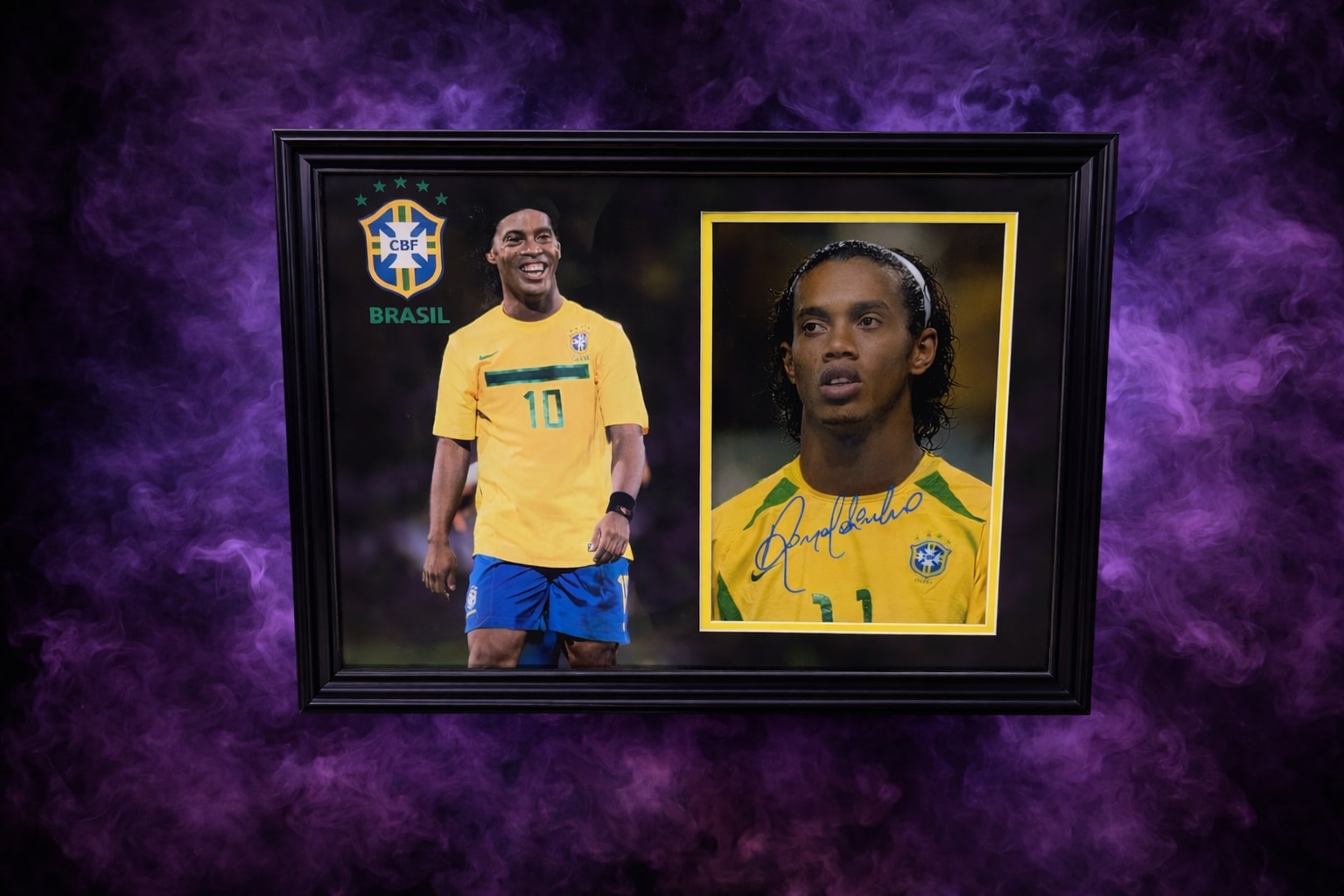 Ronaldinho signed photo