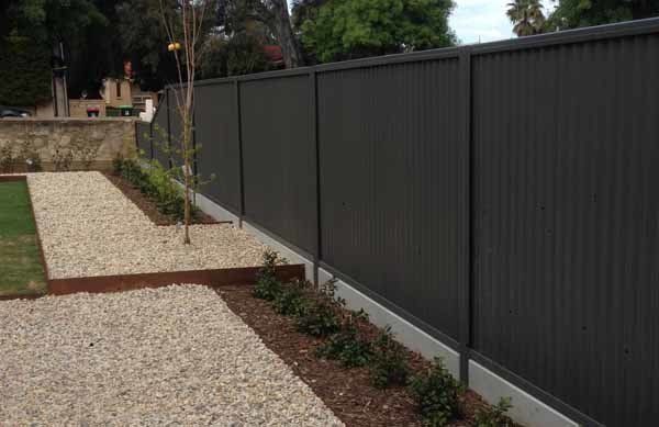 New fence in a garden | Roseworthy, SA | Bazza's Fencing