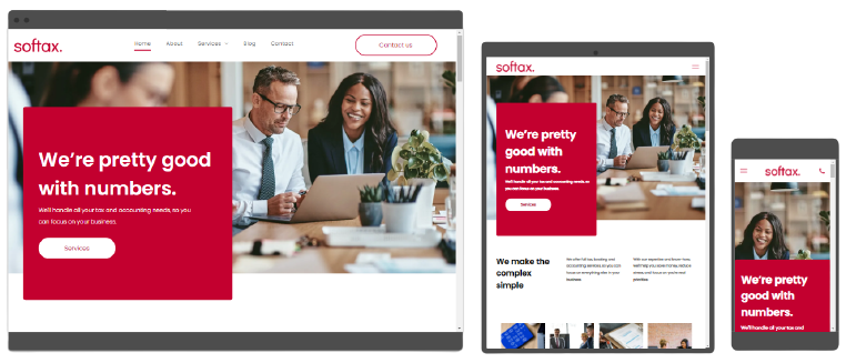A collection of website design ideas by Advantage Market Solutions