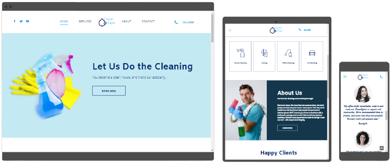 A collection of website design ideas by Advantage Market Solutions
